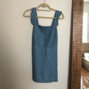 ZARA denim mini sundress